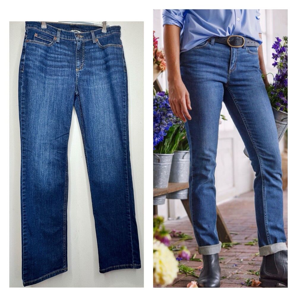 Duluth Trading DuluthFlex Daily Denim Slim Leg Jeans Women’s 10x31 | Dark Wash